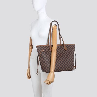 Grand sac fourre-tout en cuir végétalien # 1170