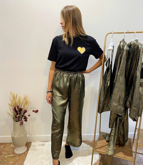 Pantalon Martine Or Noir