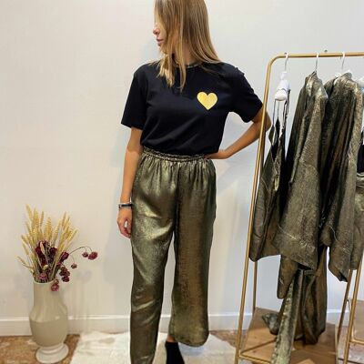 Martine Black Gold Trousers