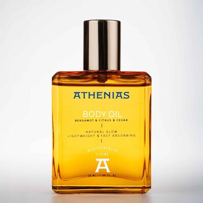 Athenias Body Oil – 21 Organic Oils & Extracts, Moisturizing 50ml