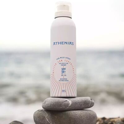 Athenias Sun Milk Spray – SPF 50+, Dry Touch, All Skin Types 200ml