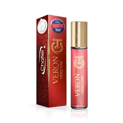 CHATLER Veron Hero Fire Eau De Parfum 5 x 30 ml Più 1 tester gratuito