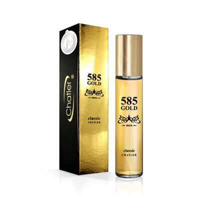 CHATLER 585 Gold Classic Men Eau De Parfum 5 x 30 ml più 1 tester gratuito