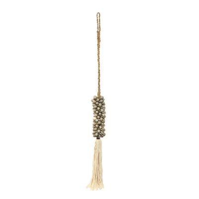 The Shell & Cotton Tassel - Grey