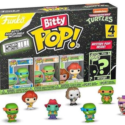Petit POP!Lot de 4 figurines Leonardo Tortues Ninja 9,5 x 14 cm