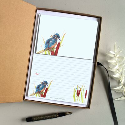 Kingfisher Letter Writing Set 20 Sheets & 8 Notecards