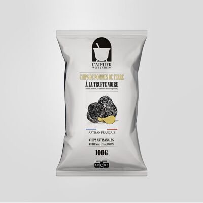 Black truffle potato chips, 100g