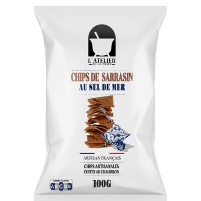 Buckwheat crisps with Guérande salt, 100 g