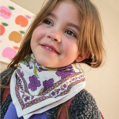 Jaipur Lavender kids scarf, 50 cm