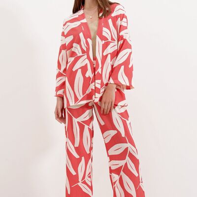 White/Coral Set