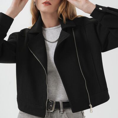 Veste bomber noire