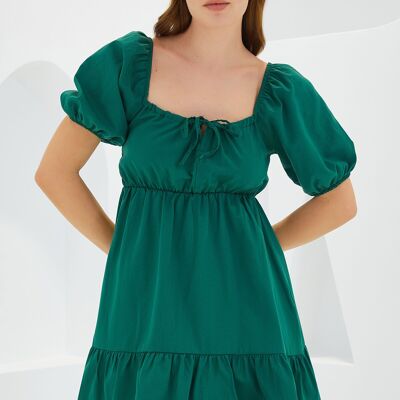 Robe patineuse verte foncé