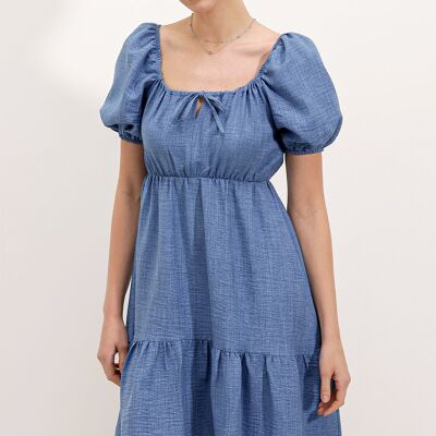 Robe patineuse bleu