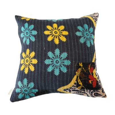 Cuscino Kantha quadrato n. 46