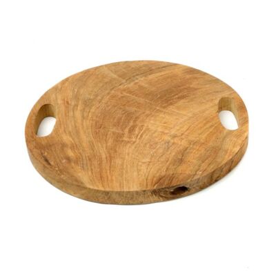 Vassoio in radice di teak - Naturale - L