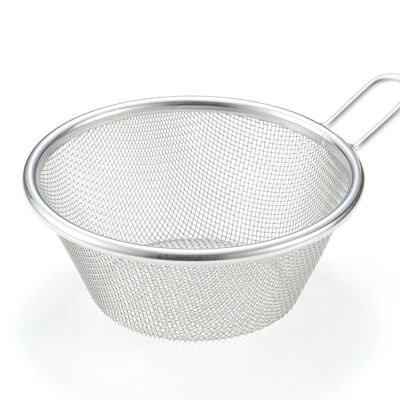 Egouttoir conique (Deep Strainer), ustensile de cuisine en acier inoxydable - collection And / YOSHIKAWA