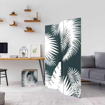 Paravent d'intérieur vert pétrole – Paravent pliable moderne