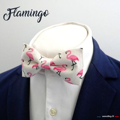 Flamingo bow tie