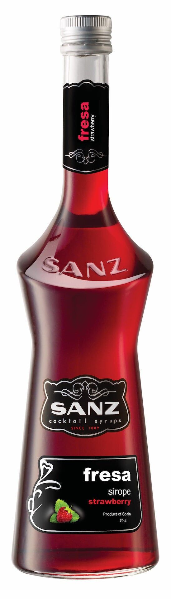 Strawberry syrup Sanz I Cocktail syrup, with 20% strawberry juice.0.7l