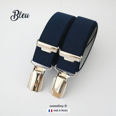 Suspenders - Plain blue
