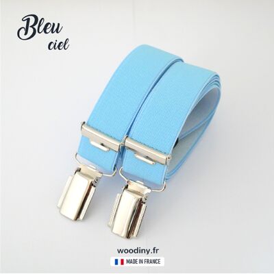 Suspenders - Sky blue