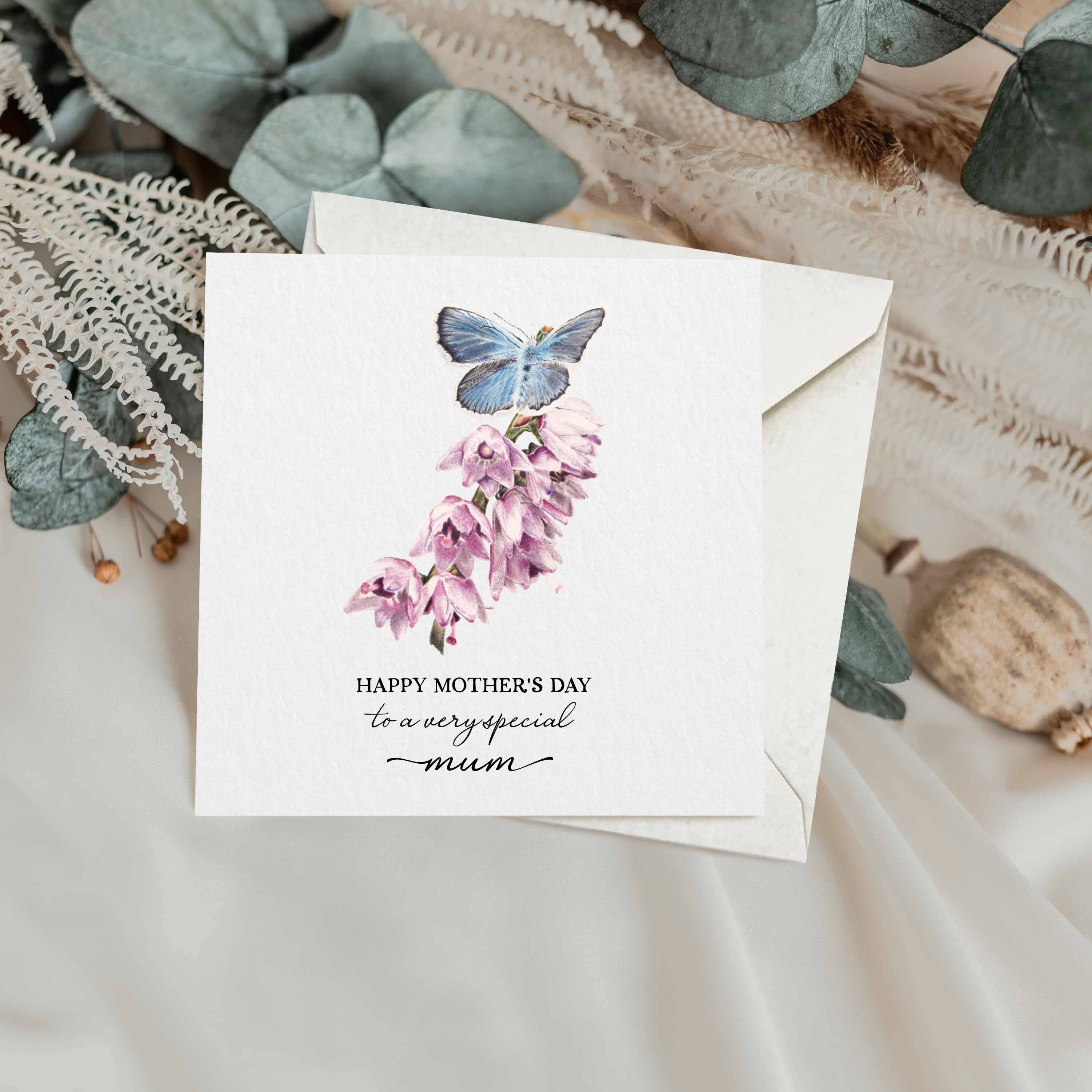 Schmetterling Muttertag Grußkarte | Schmetterling Karte