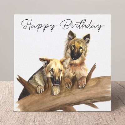 German Shephard Greetings Card | Birthday Card | Alsatians