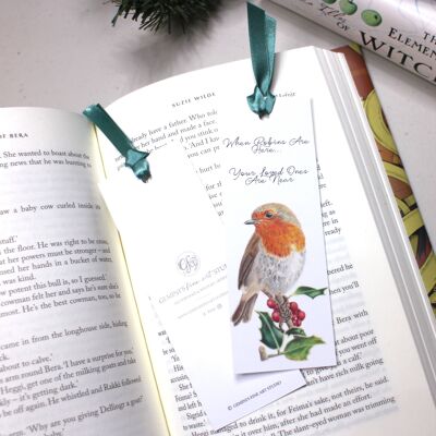 Robin & Holly Bookmark | Book Accessories | Stationery Gifts