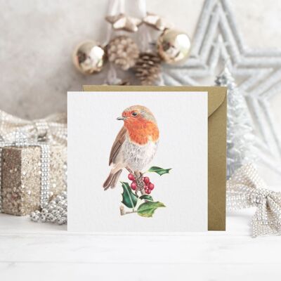 Biglietto di auguri Robin & Holly | Biglietto di Natale | Natale | Robin