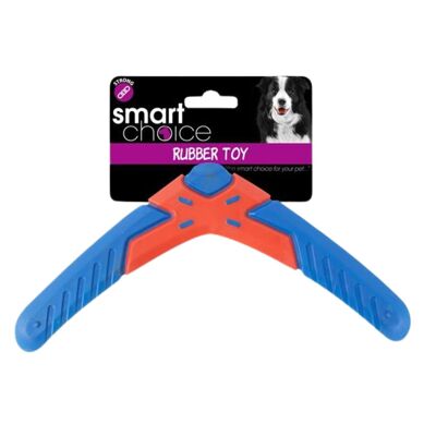 Smart Choice Rubber Boomerang Dog Toy