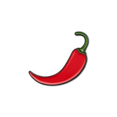 Spilla smaltata "Peperoncino rosso"