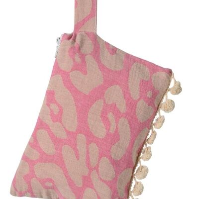 FRIZIONE KEROS BEIGE & EUCAL.& ponpon ROSA