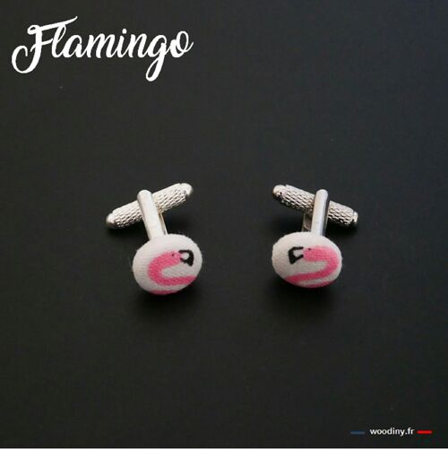 Boutons de manchette Flamingo