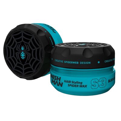 Nishman Hair Styling Aqua Spider Wax S3 Blue Web