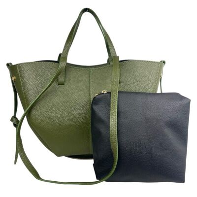 Grand sac en cuir italien de haute qualité, 2 formes