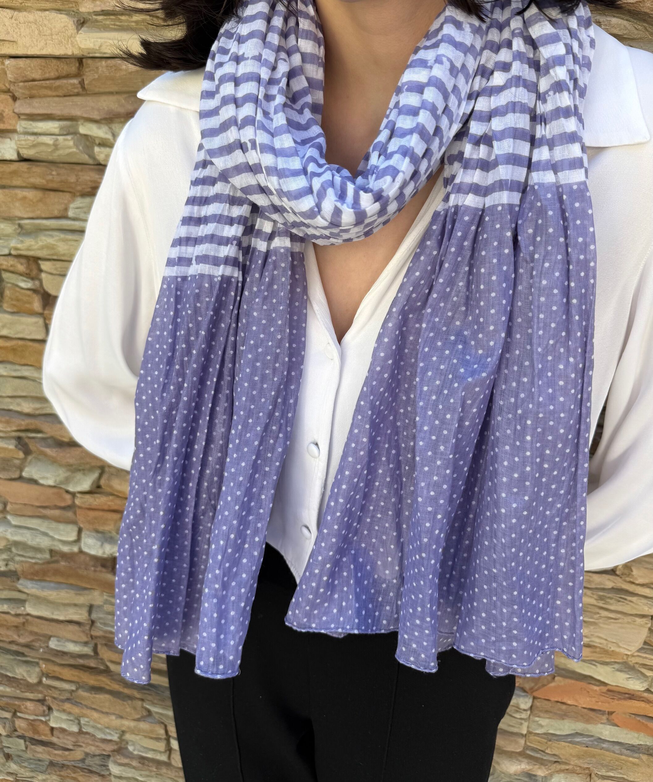 Bufanda de mujer 100% algodón indio