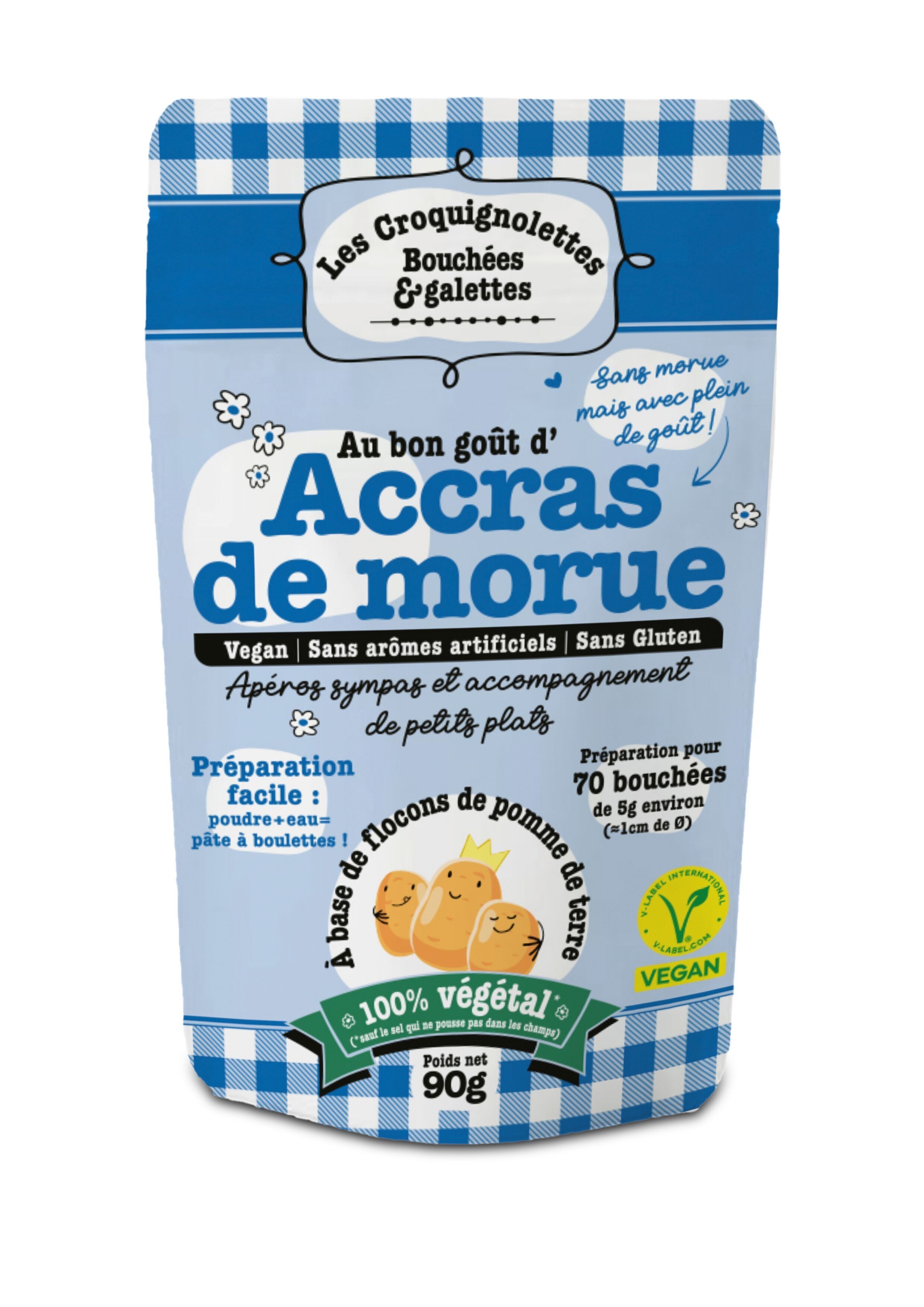 Vegane Vorspeisenhäppchen mit Kabeljau-Krapfen - 90g