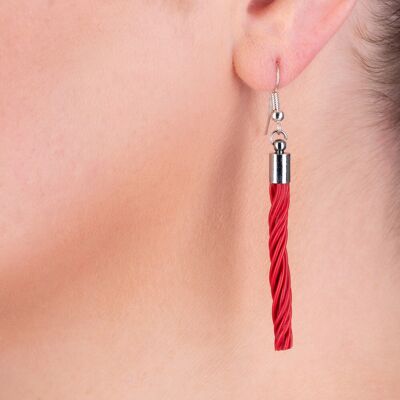 Pendientes de alambre eléctrico reciclado de caramelo (4 colores disponibles)