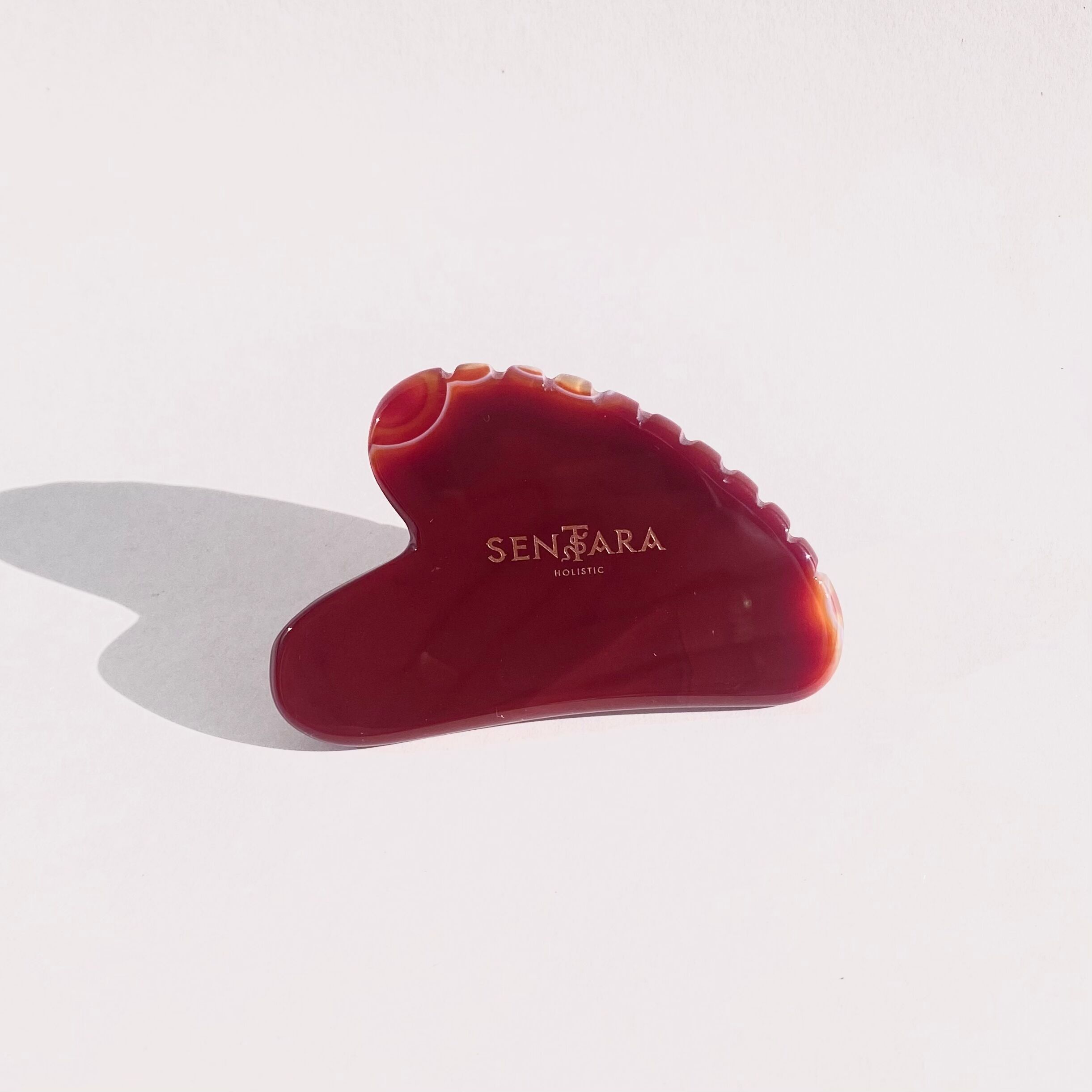 Karneol-Zahnherz Gua Sha – Massagewerkzeuge