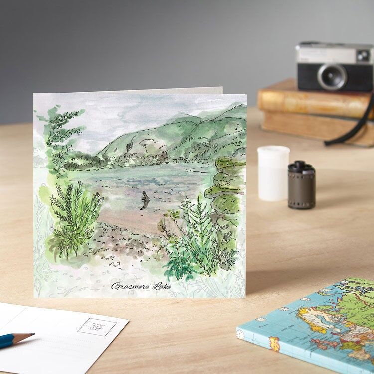 Biglietto d'auguri del lago Grasmere