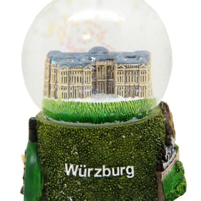 Souvenir snow globe Würzburg with Residence 65mm diameter