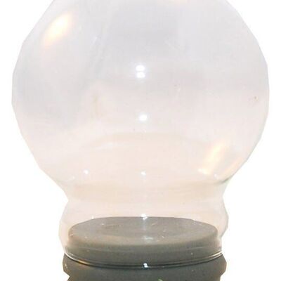 Boule à neige en verre de remplacement de 45 mm avec bouchon en caoutchouc