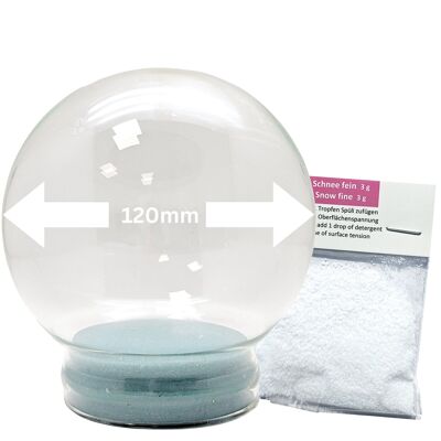 Vidrio de 120 mm para hacer una bola de nieve casera