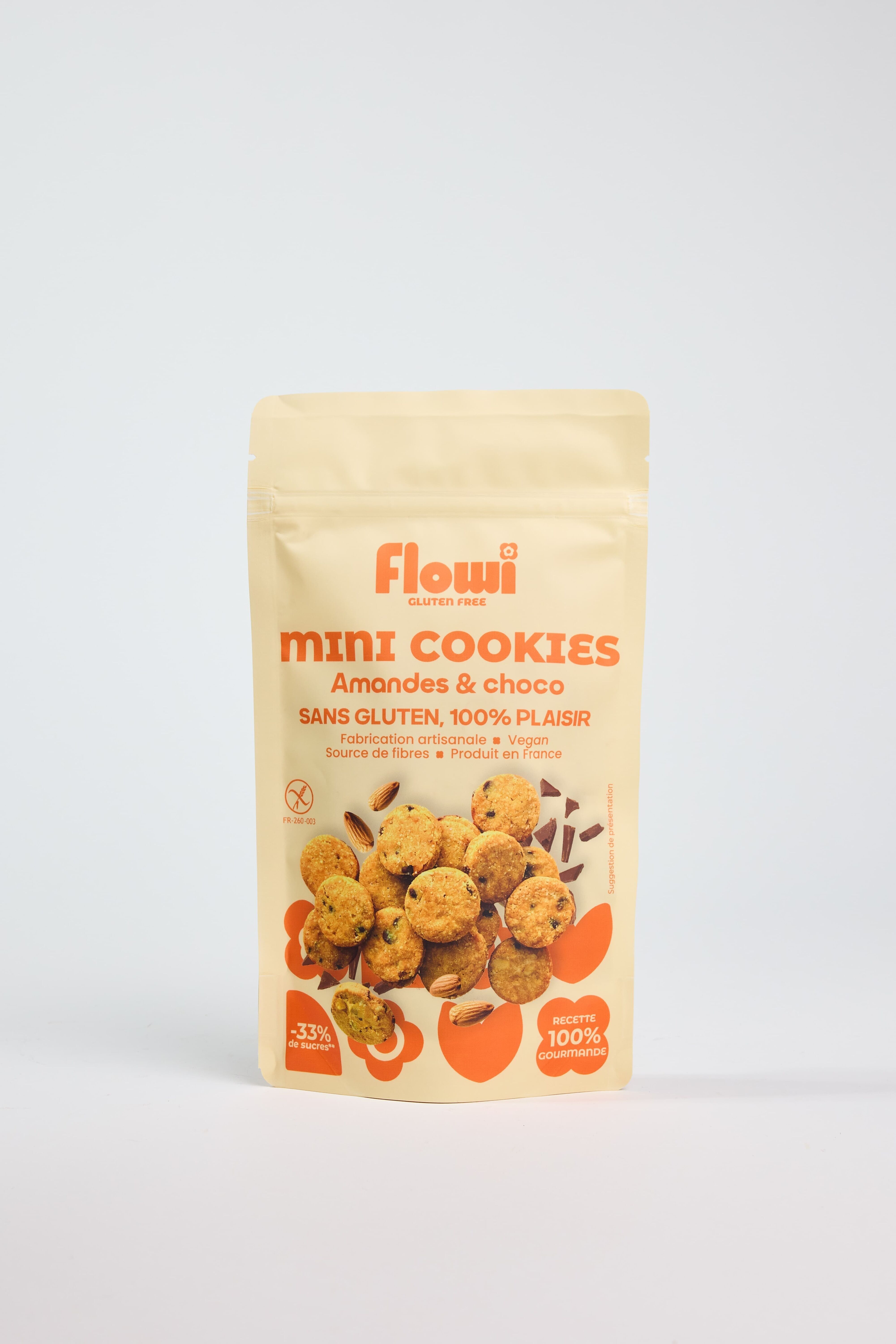 Mini cookies - Gluten-free - vegan - organic - Almond & Chocolate