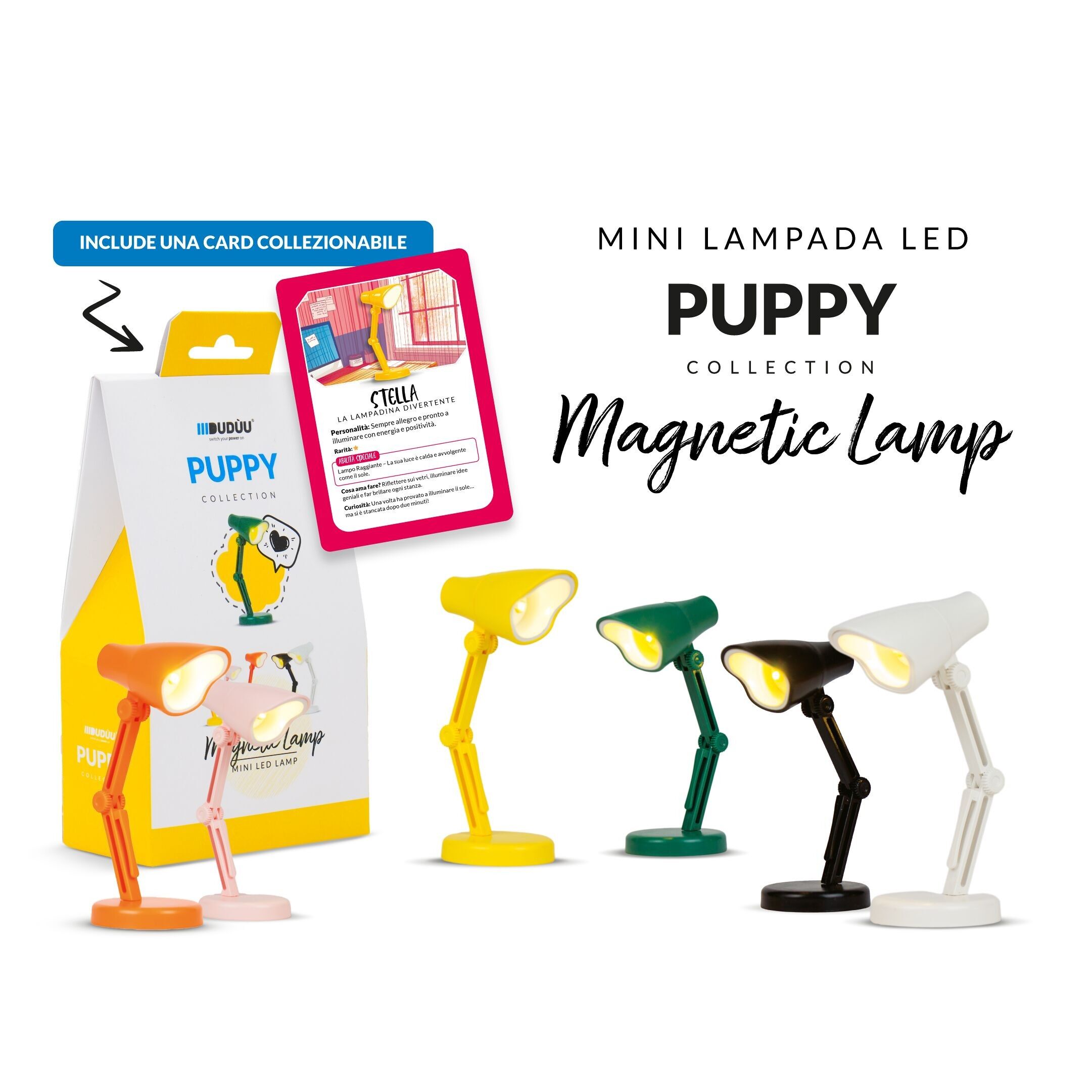 Mini lampe de lecture magnétique Puppy Collection de Duduu