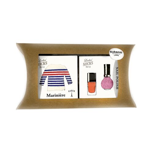 Assorted Socks Gift Box for women « vacances »