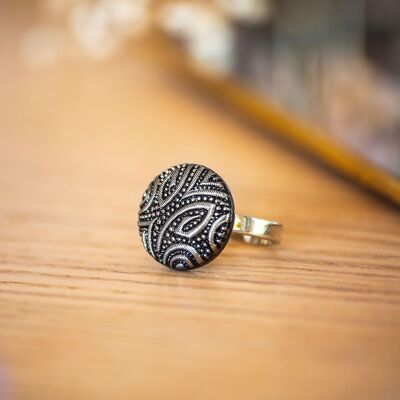 Piccolo anello Garance in argento scuro