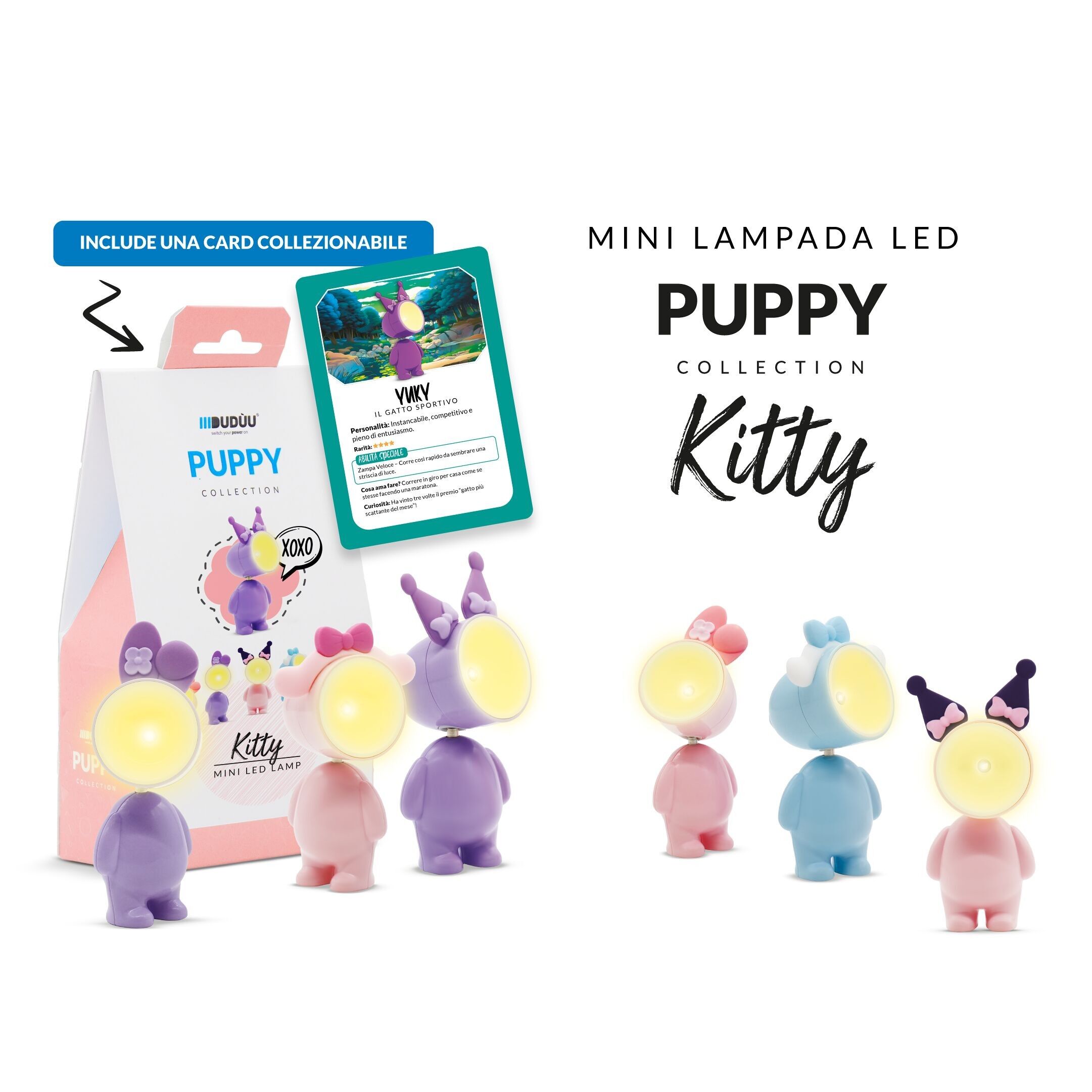 Mini lampe de lecture Puppy Collection Kitty par Duduu