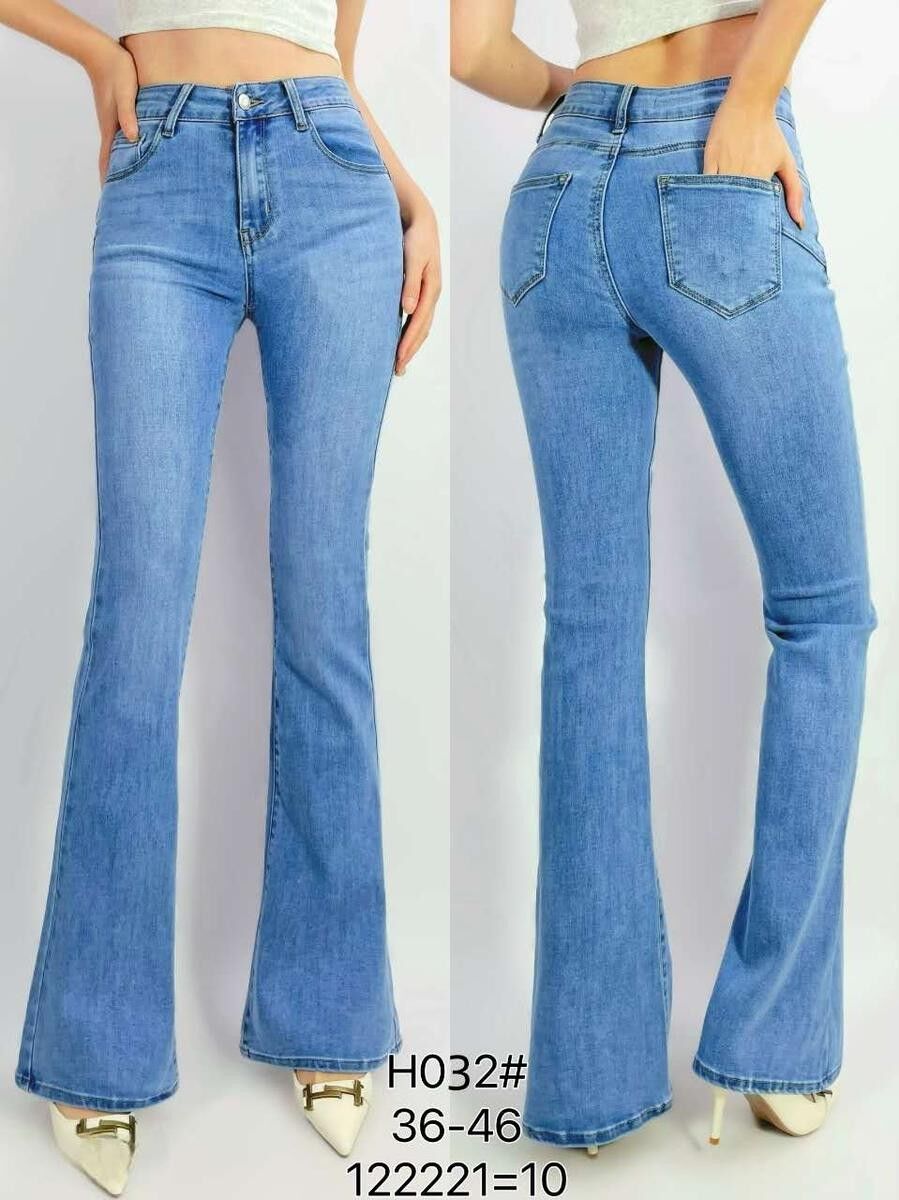 Jeans push-up svasati elasticizzati di alta qualità T36-T46 - H032 - Lusa Mode