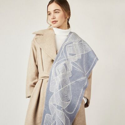 An - Dove grey wool scarf